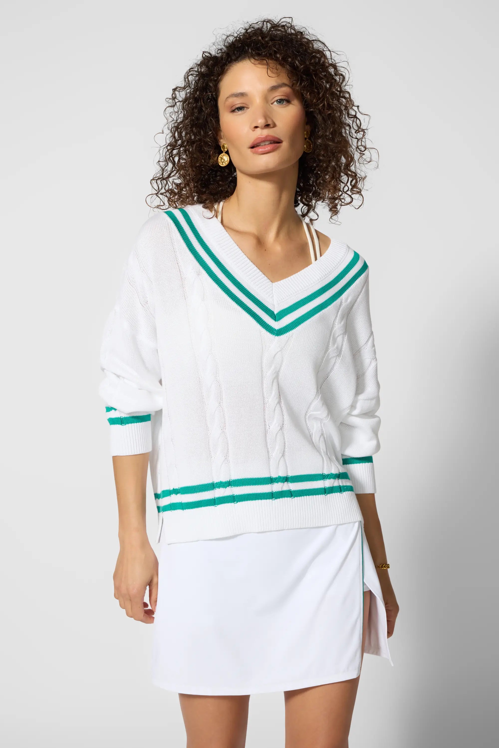 Club Sweater - Brilliant White/Slushy