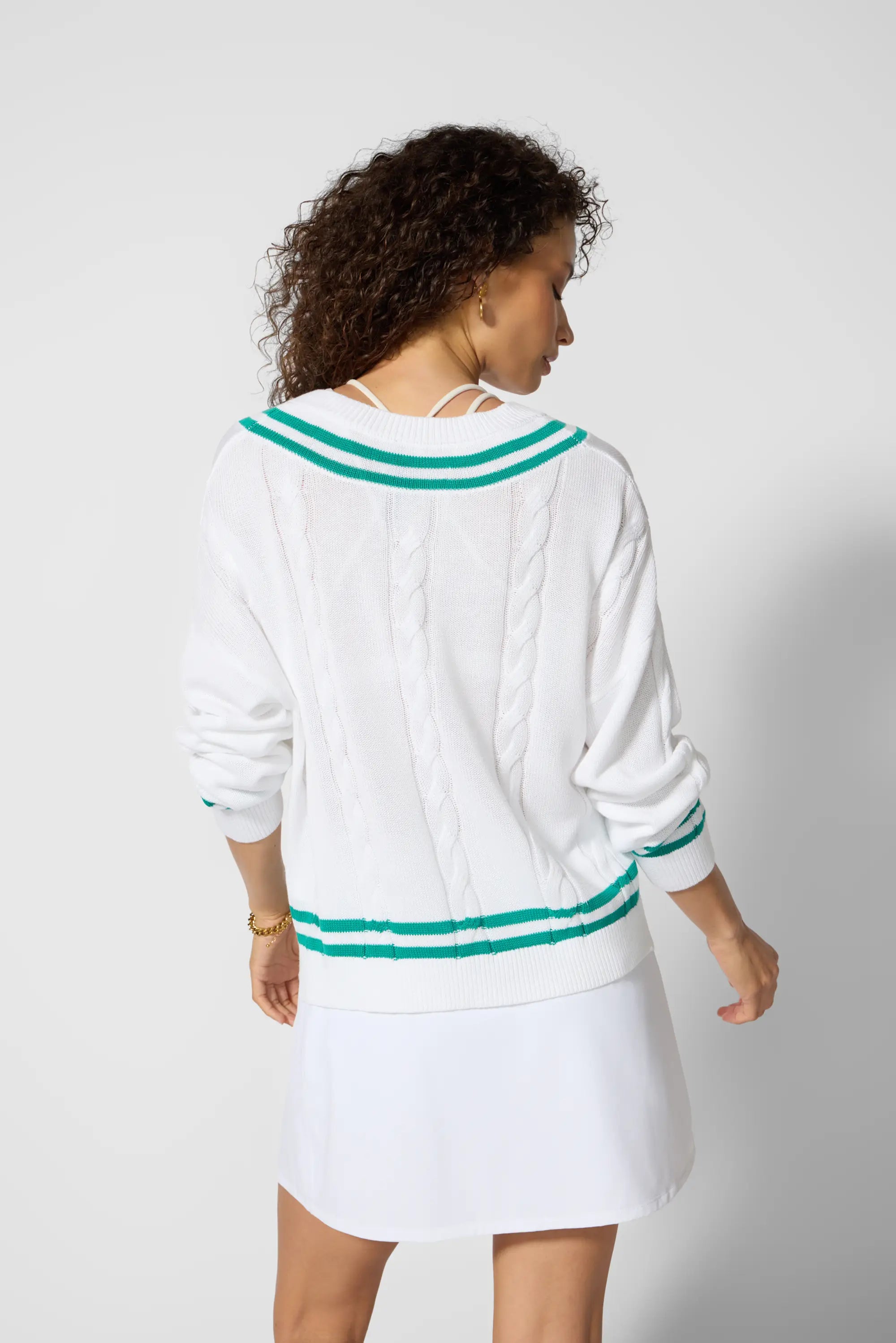 Club Sweater - Brilliant White/Slushy