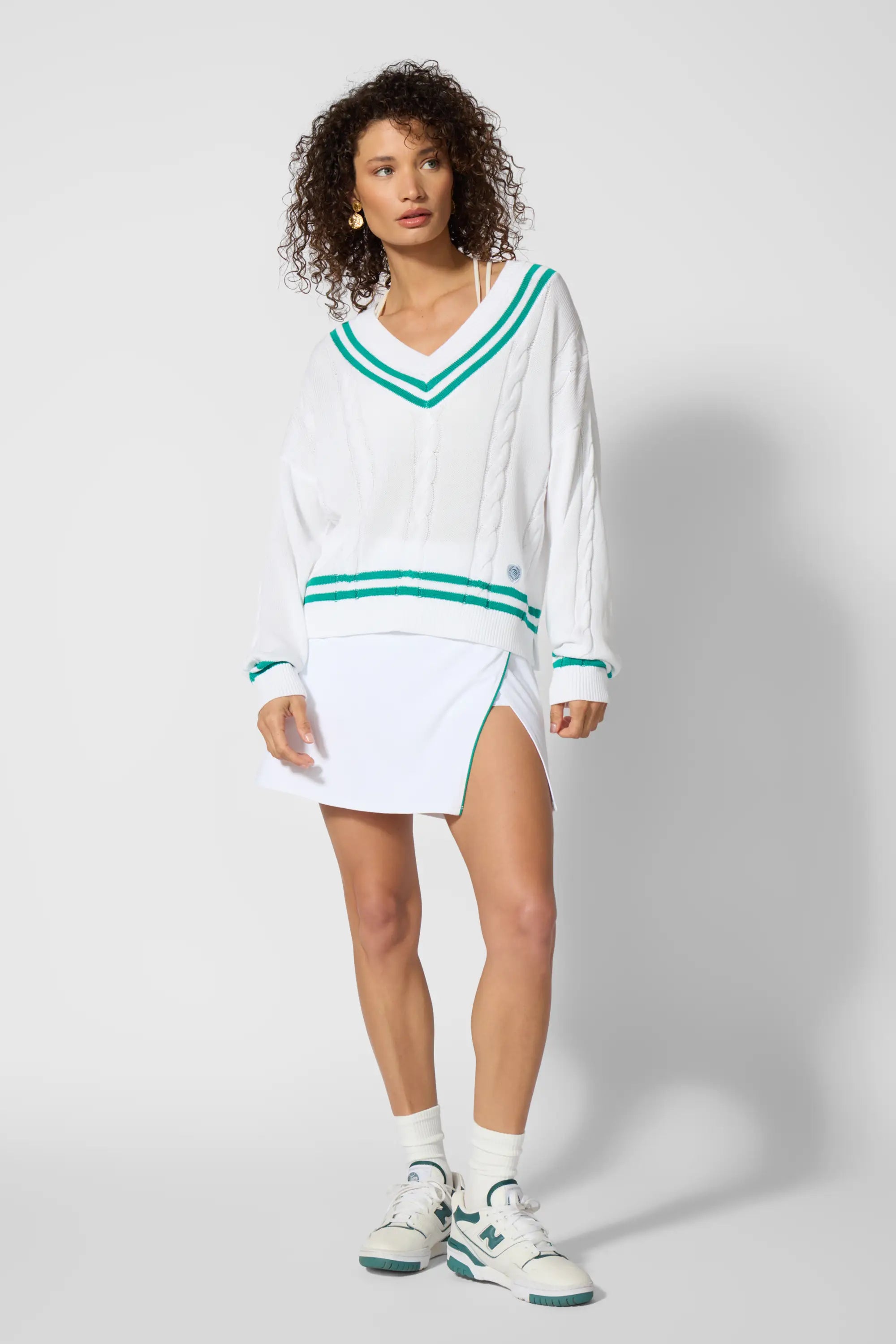 Club Sweater - Brilliant White/Slushy