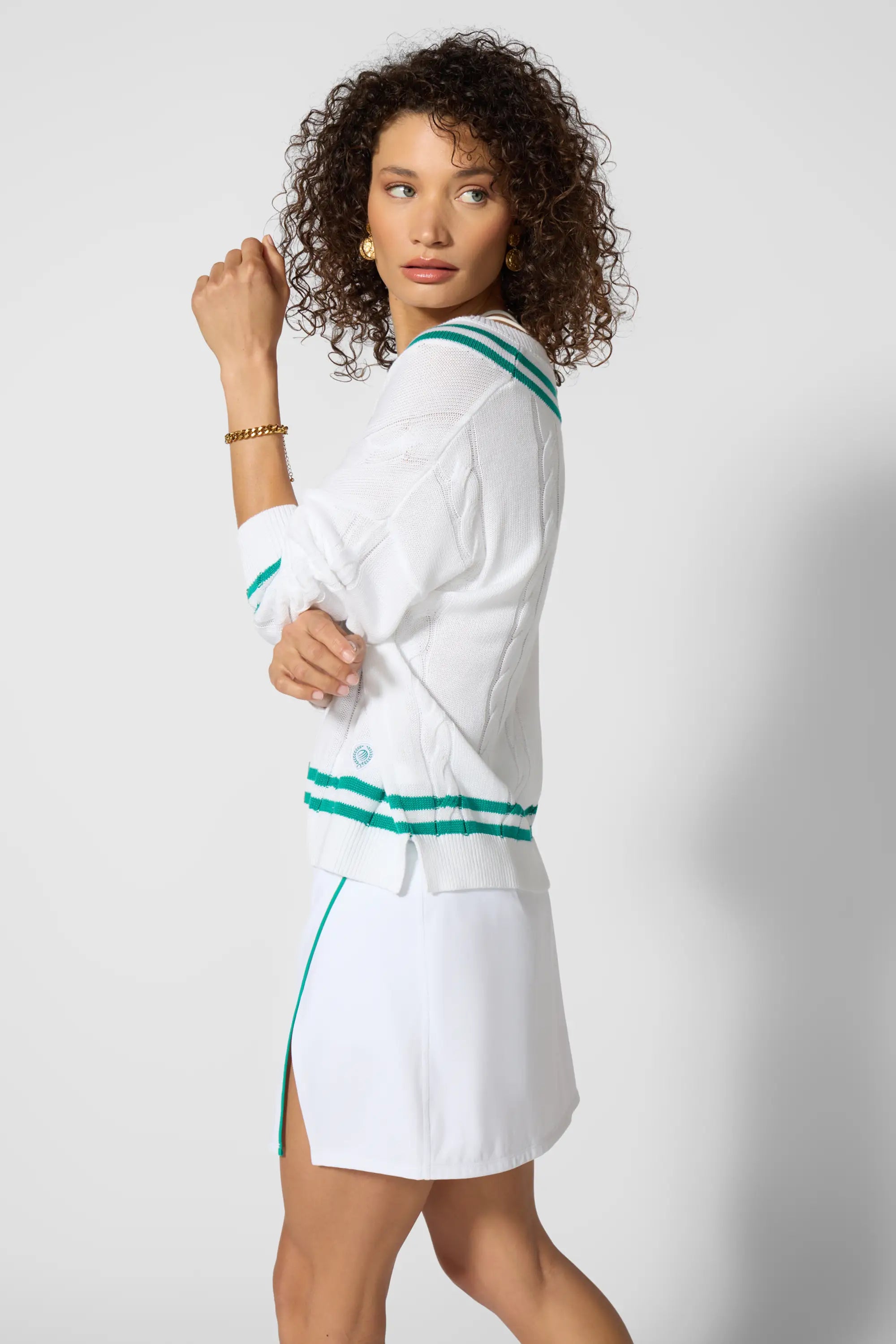 Club Sweater - Brilliant White/Slushy