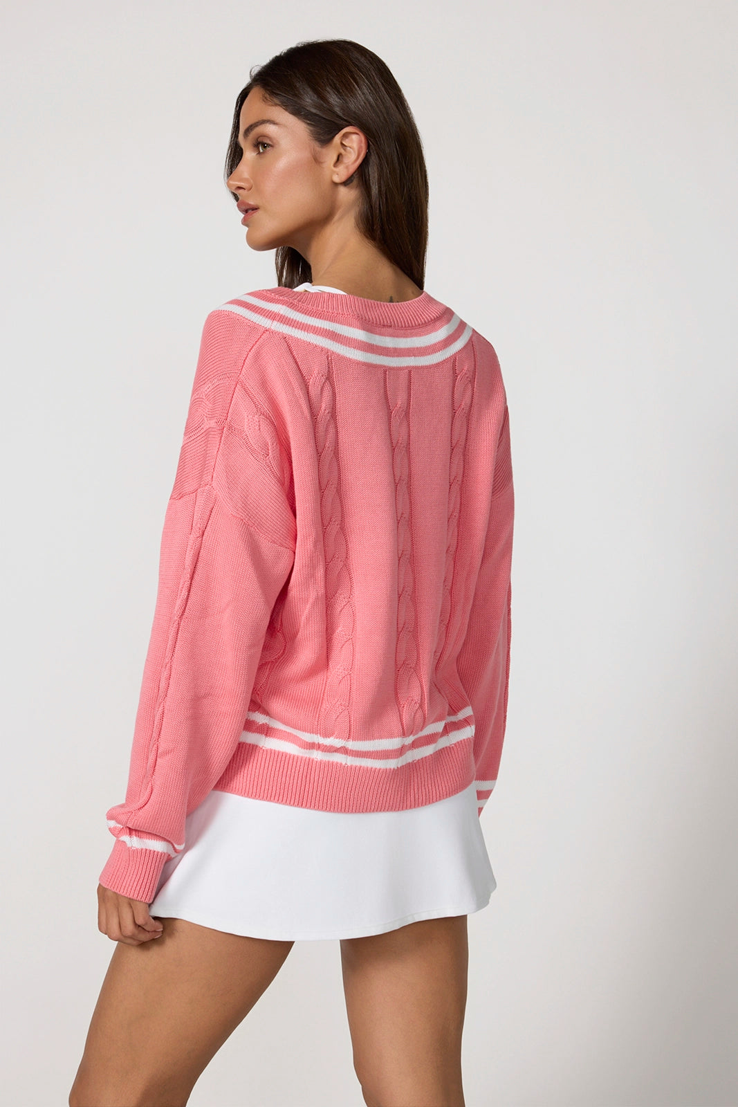 Club Sweater - Strawberry Ice/Brilliant White