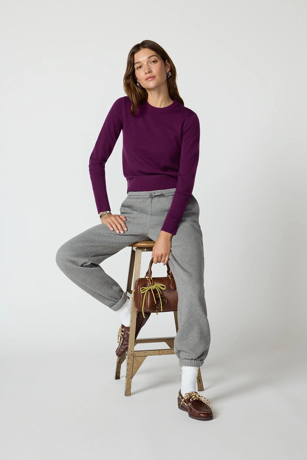 Merino Crew Neck - Pickled Beet