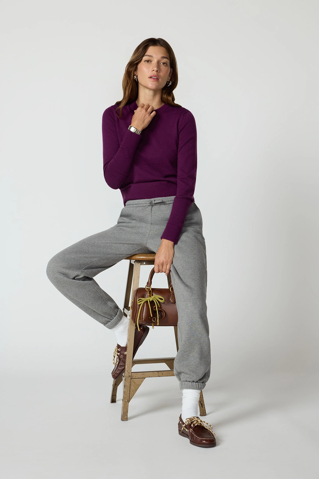 Merino Crew Neck - Pickled Beet