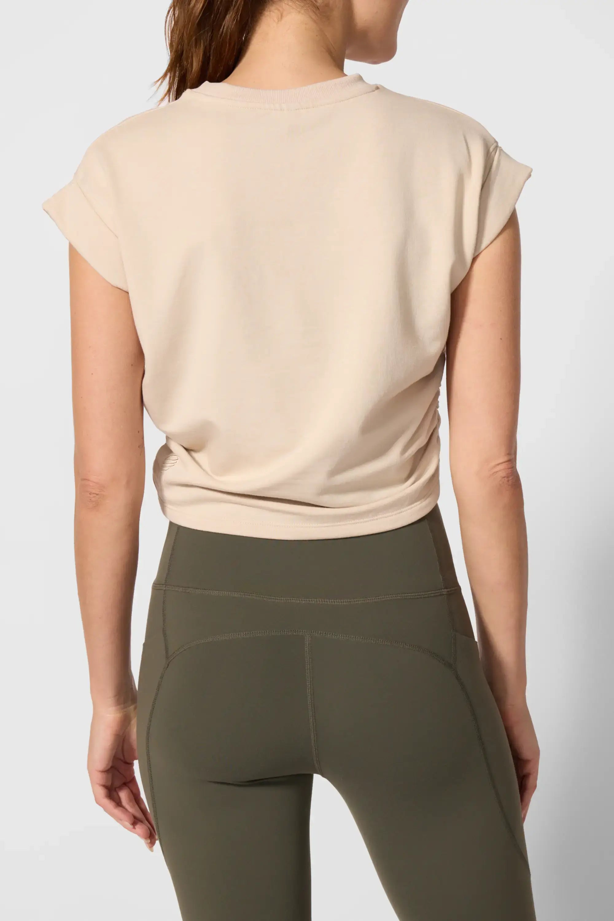 Cozy Fleece Sleeveless Top - Stone