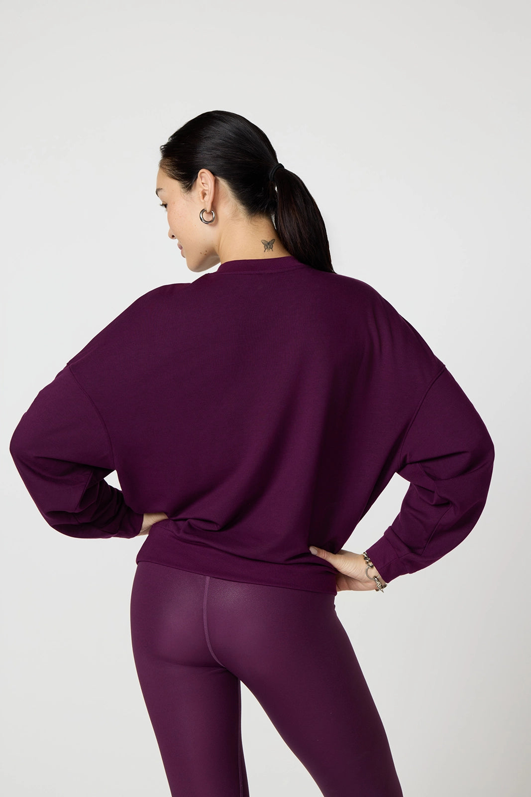 Cozy Fleece Boyfriend Sweatshirt - Pickled Beet