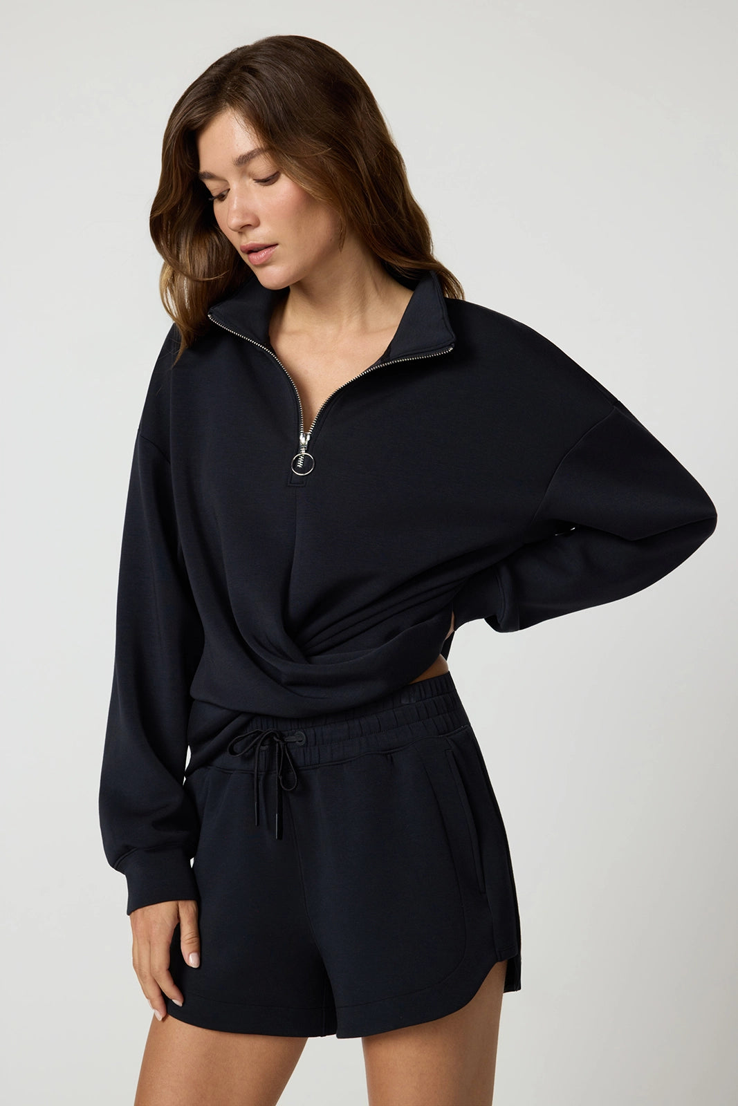 Dreamweave Crossover Pullover - Black