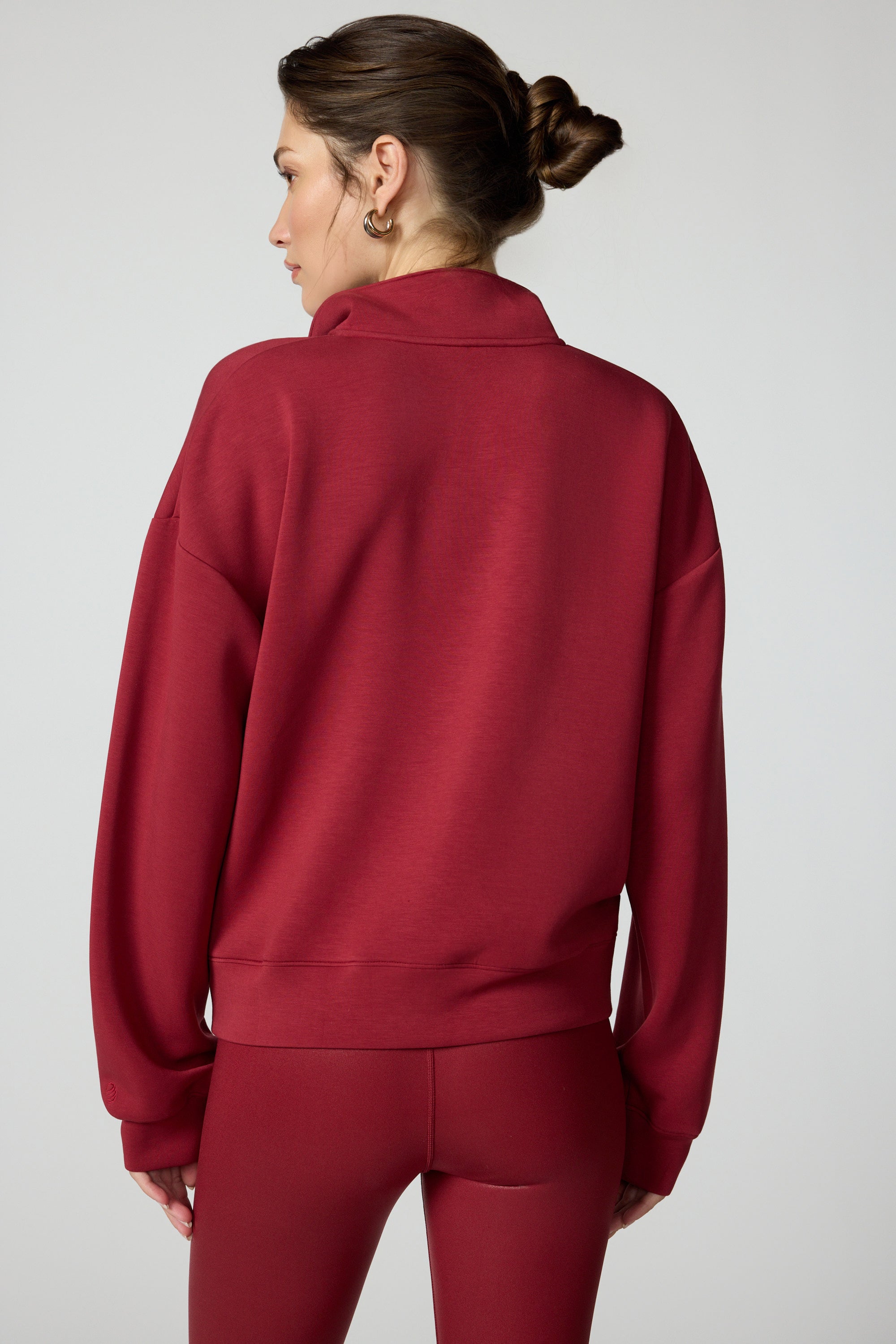 Dreamweave Crossover Pullover - Merlot