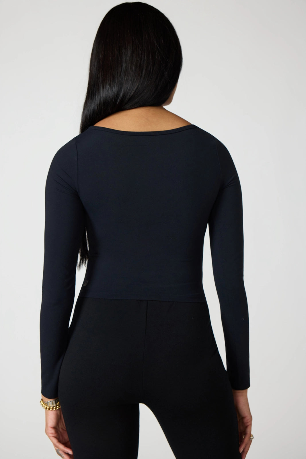 Cloud Corset Long Sleeve - Black