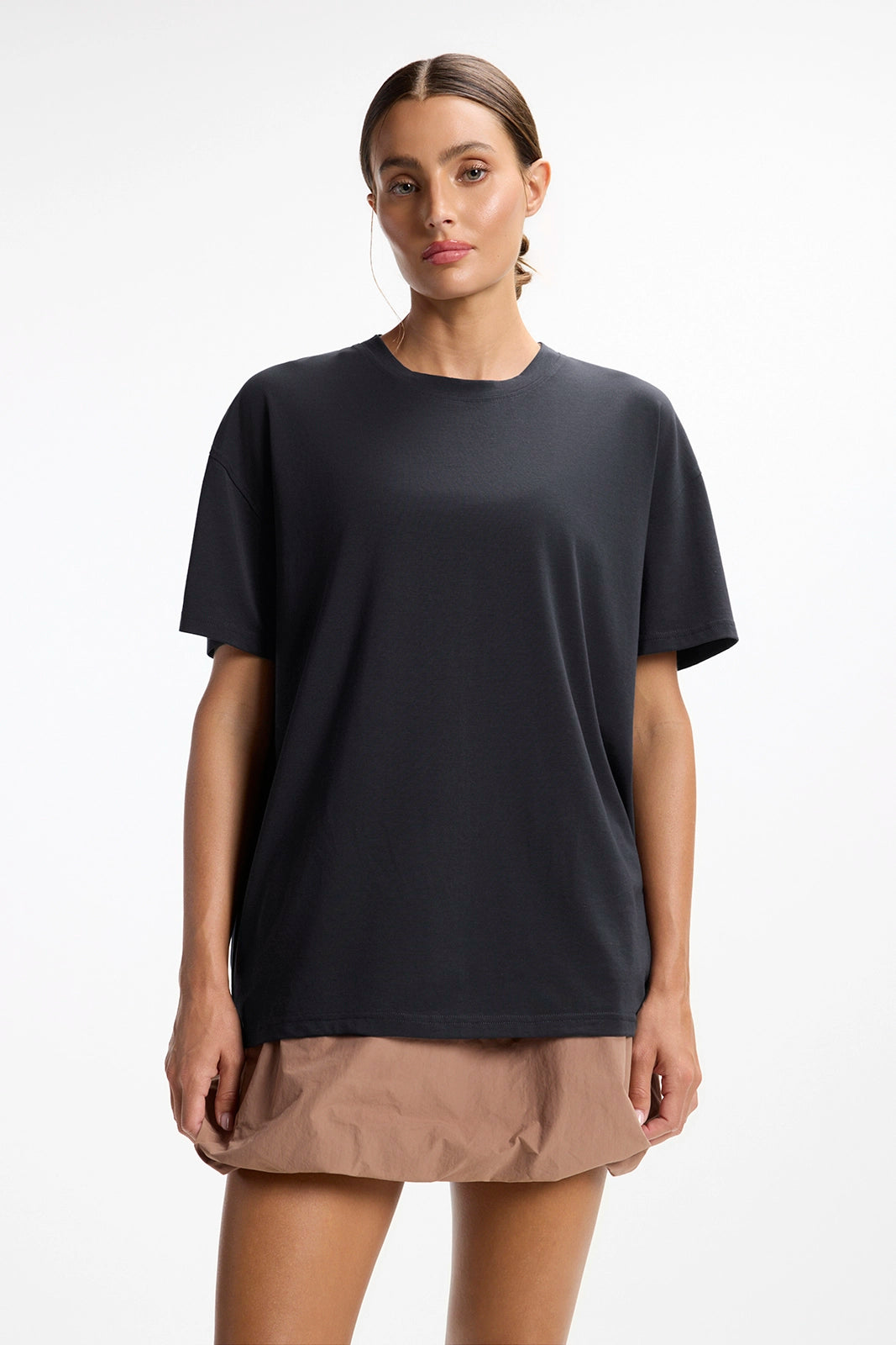 Pima Relaxed Tee - Black