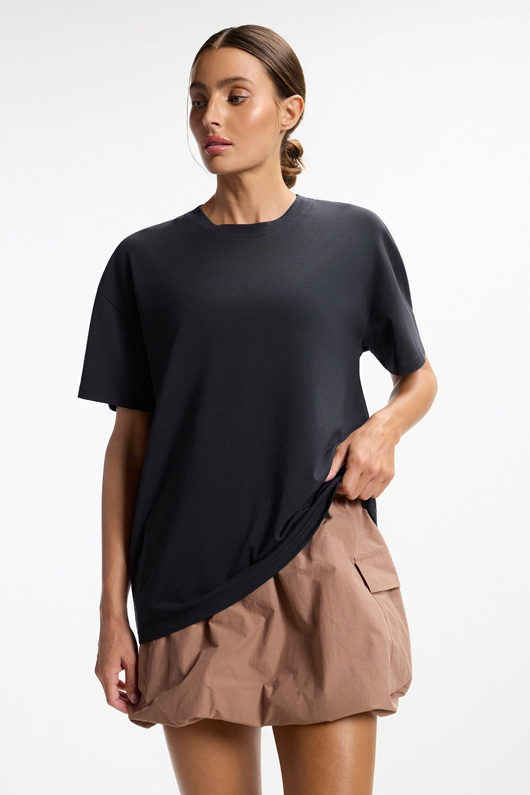 Pima Relaxed Tee - Black