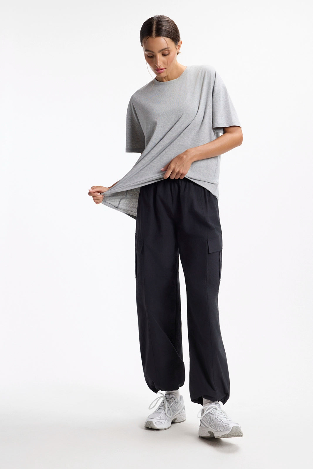 Pima Relaxed Tee - Htr Concrete