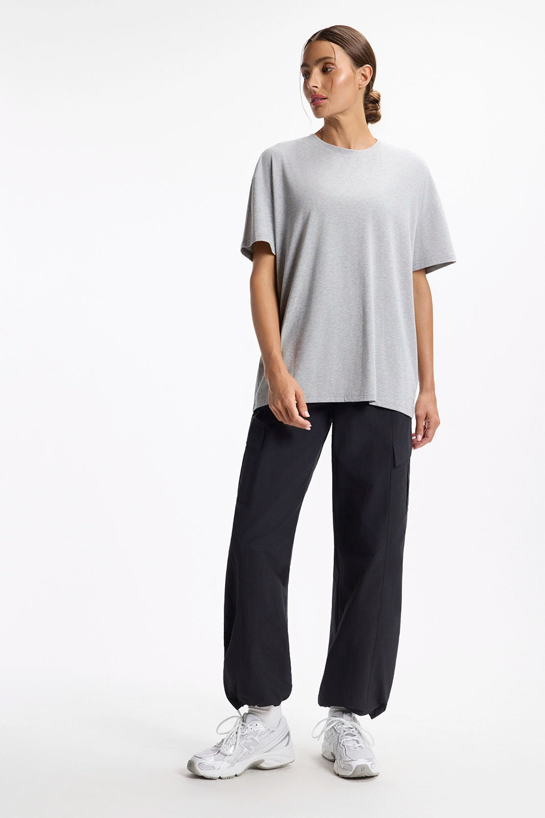 Pima Relaxed Tee - Htr Concrete