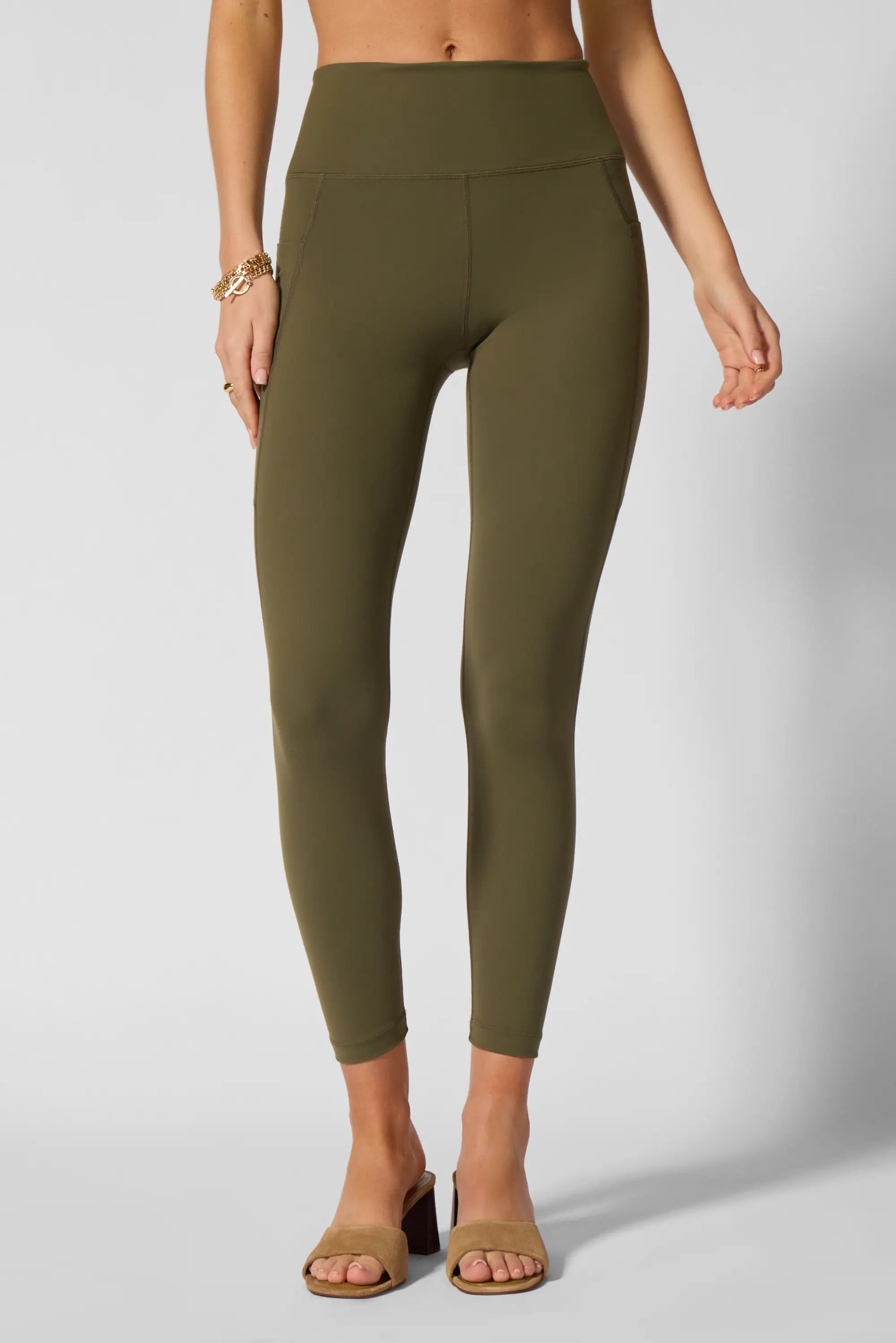 Velocity Legging With Pocket - Ivy Green