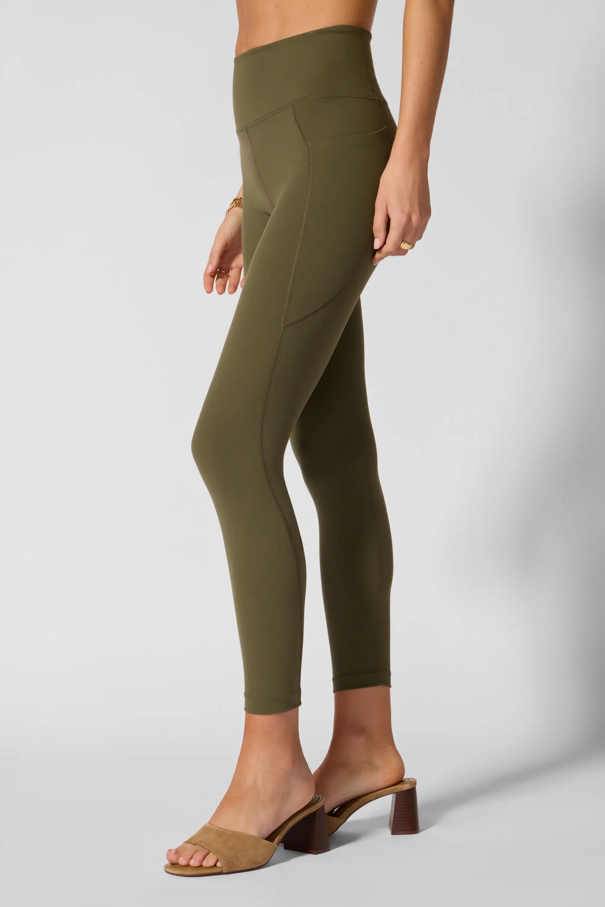 Velocity Legging With Pocket - Ivy Green