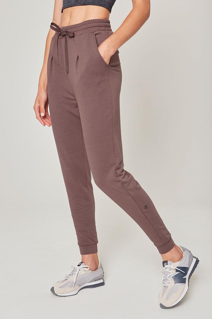 Serene TENCEL™ High-Waisted 26.5" Pleated Jogger