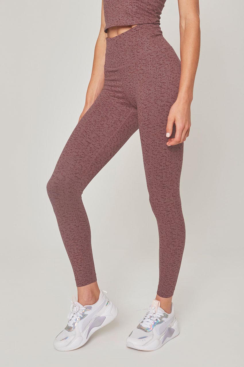 Explore High-Waisted 25" Printed Legging Peached