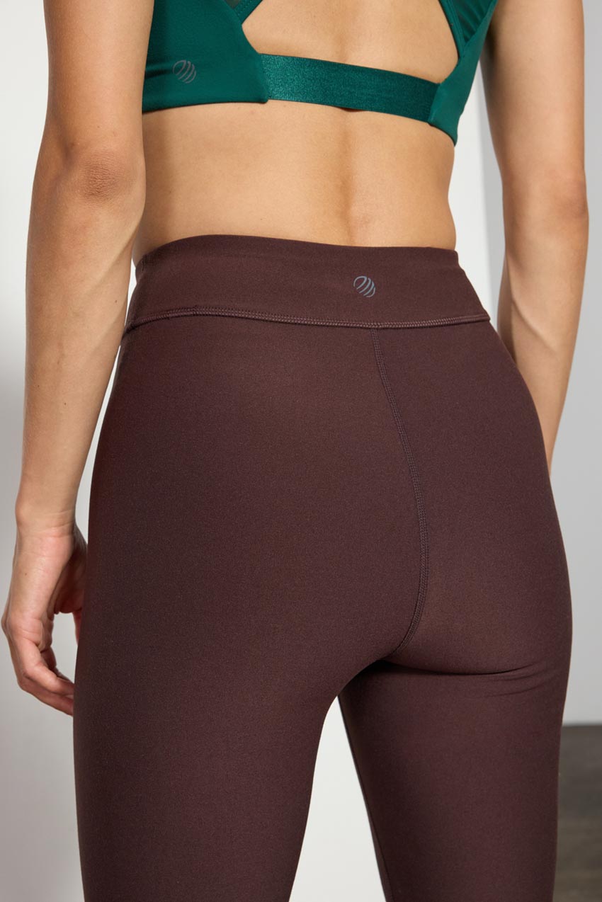 Explore High Rise Faux Cuff Pant 26" Peached - Chocolate Brown
