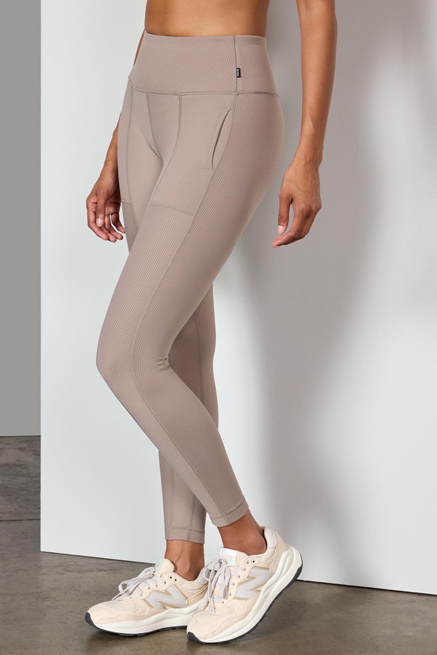 Effuse High-Waisted Mixed Panel Legging 26"