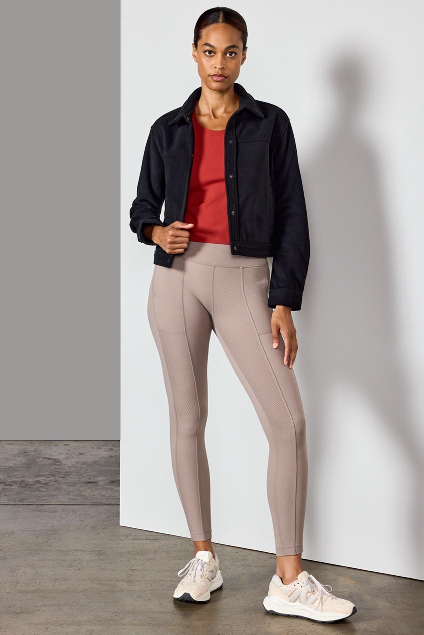 Effuse High-Waisted Mixed Panel Legging 26"