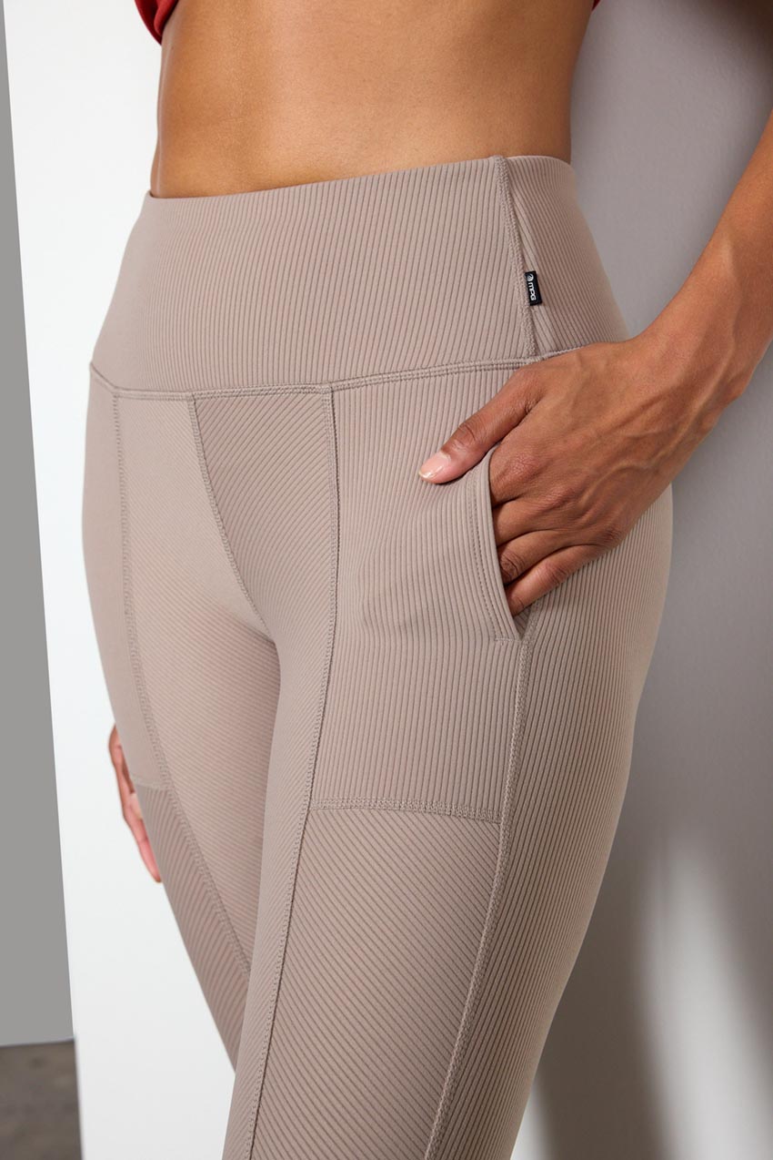 Effuse High-Waisted Mixed Panel Legging 26"