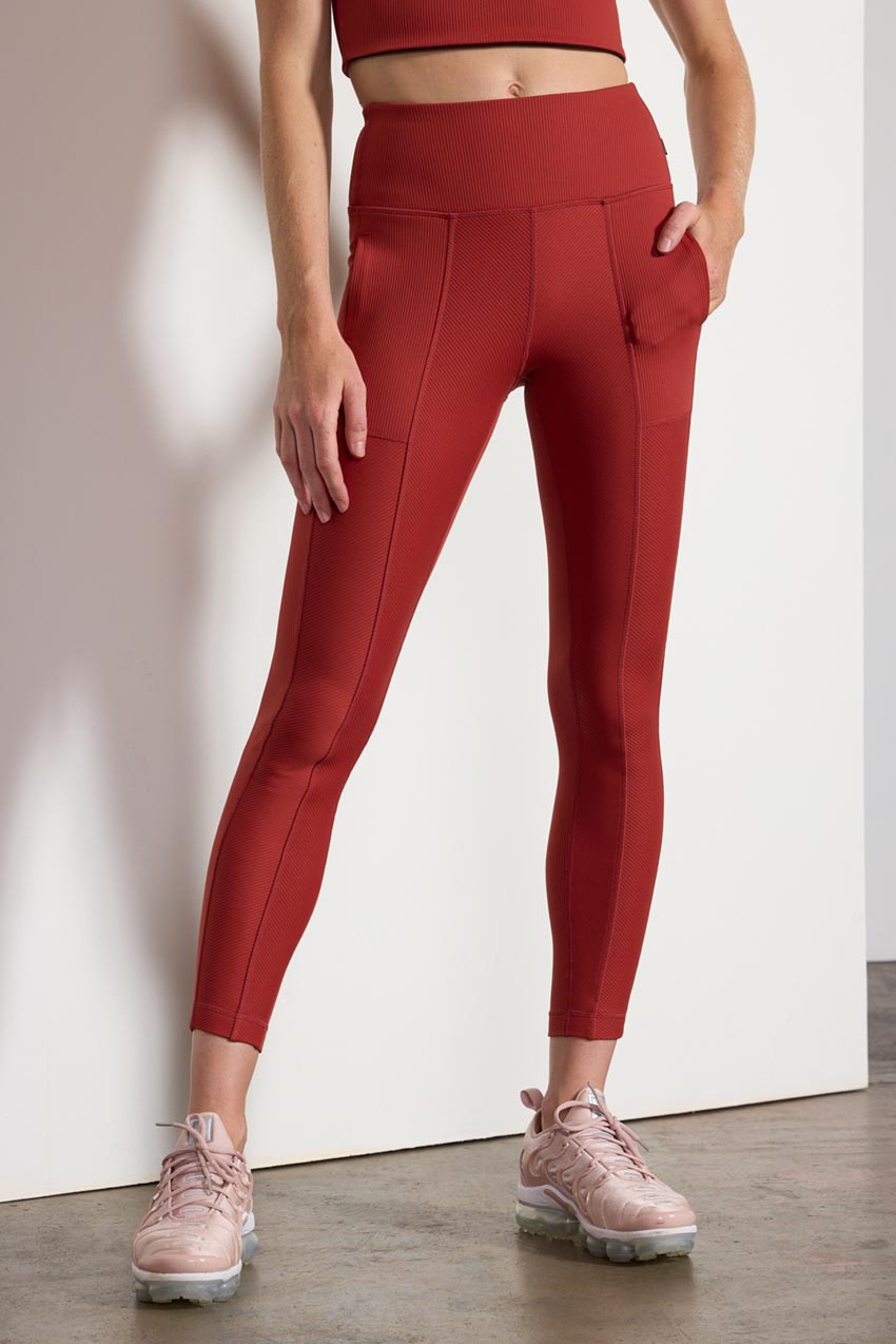 Effuse High-Waisted Mixed Panel Legging 26"