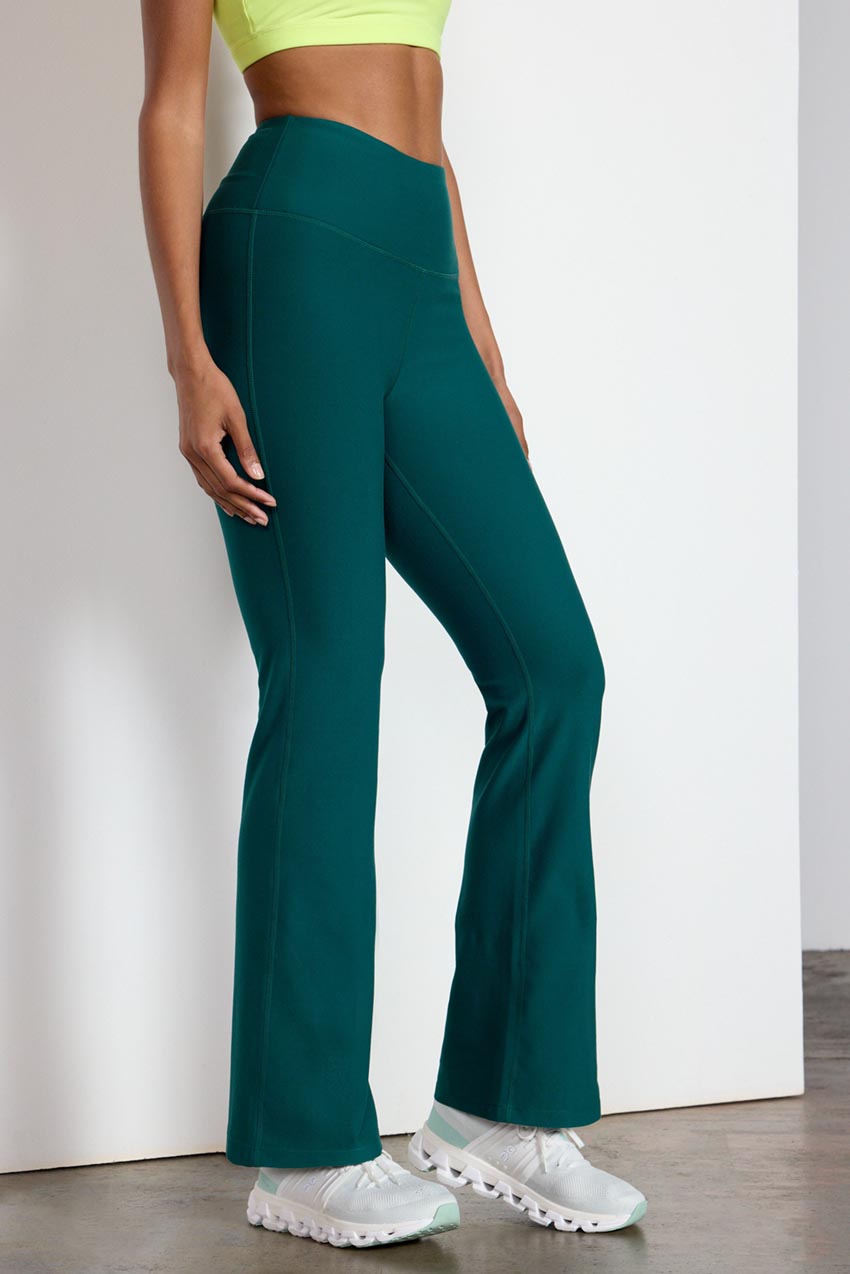 Explore Recycled Polyester High-Waisted Boot Cut Pant 31