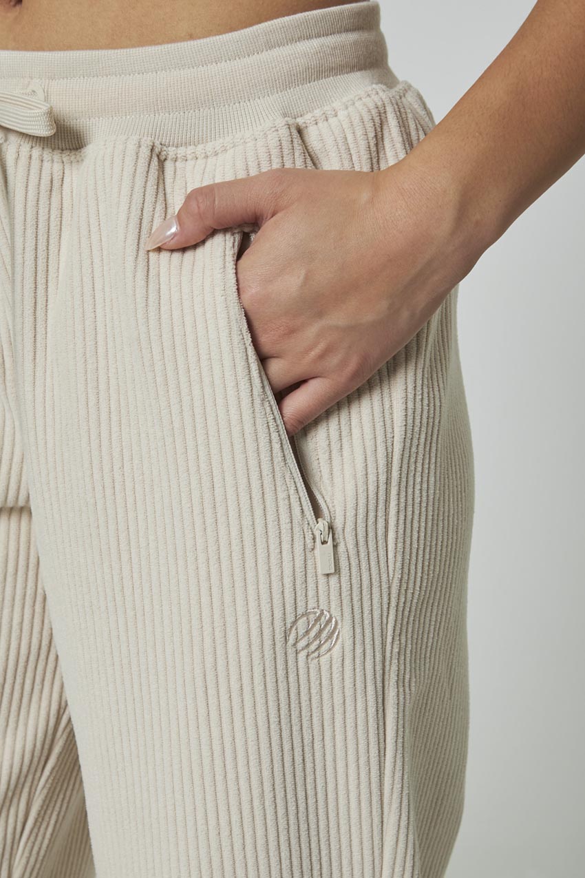 Aura Corduroy Jogger - Stone