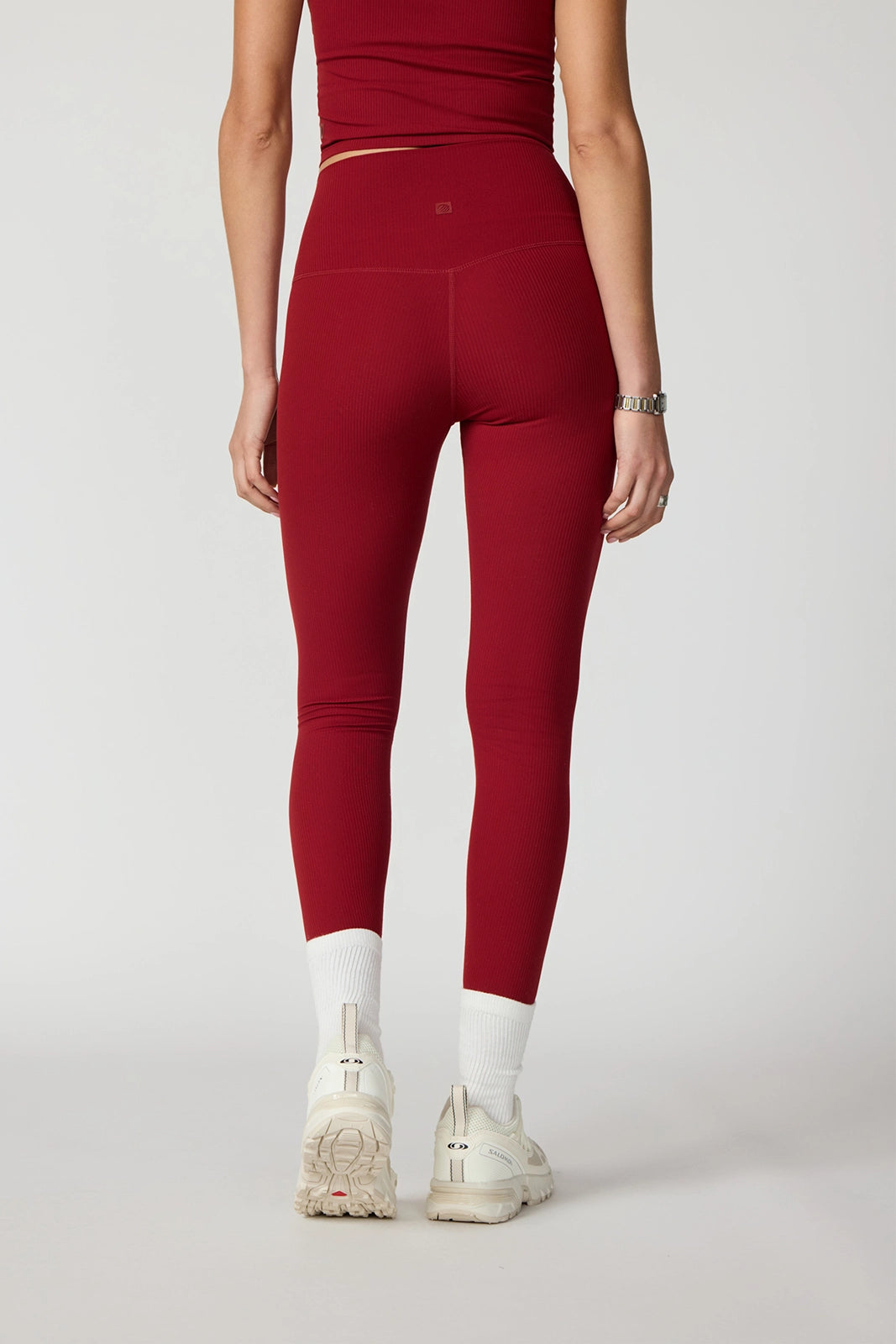 Ribbed Legging - Merlot