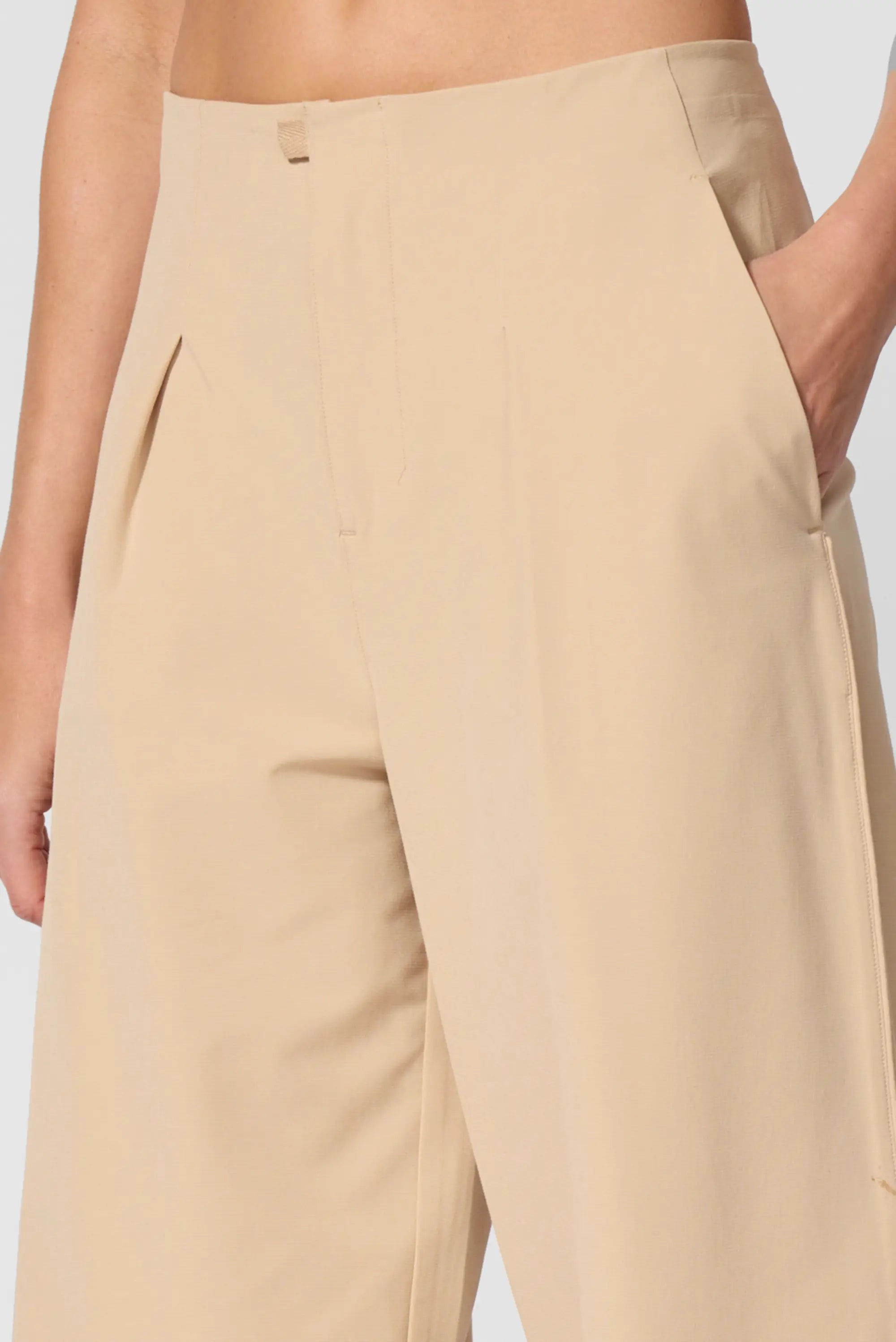 Rove High-Rise Wide Leg Pant - Irish Cream
