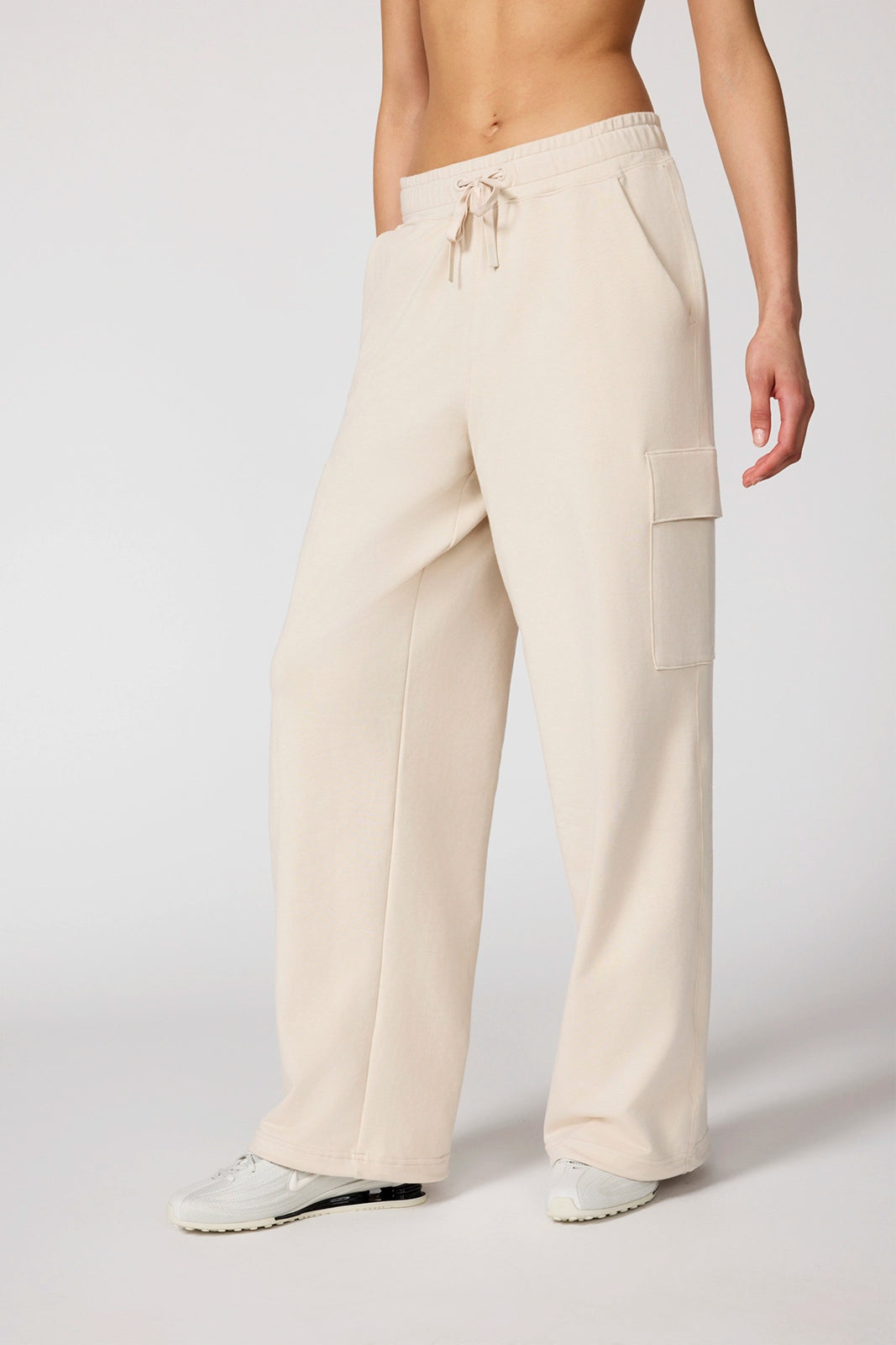 Luxe Terry Cargo Jogger - Stone