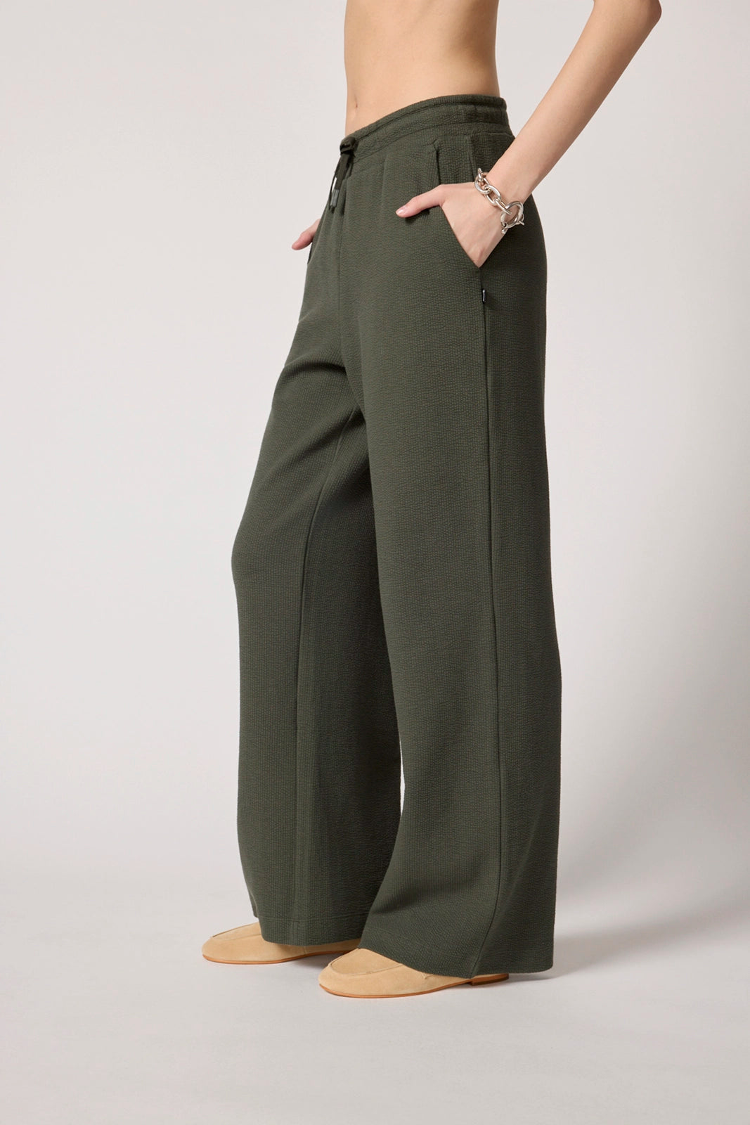 Solace Textured Wide Leg Pant - Kambaba