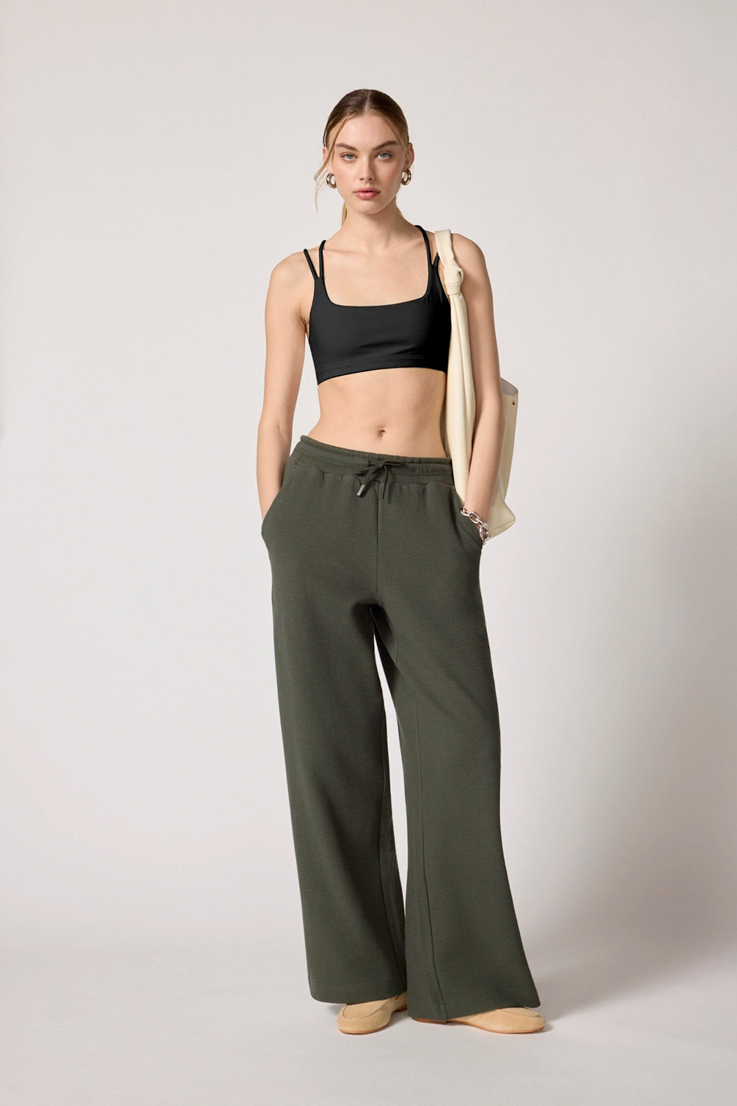 Solace Textured Wide Leg Pant - Kambaba