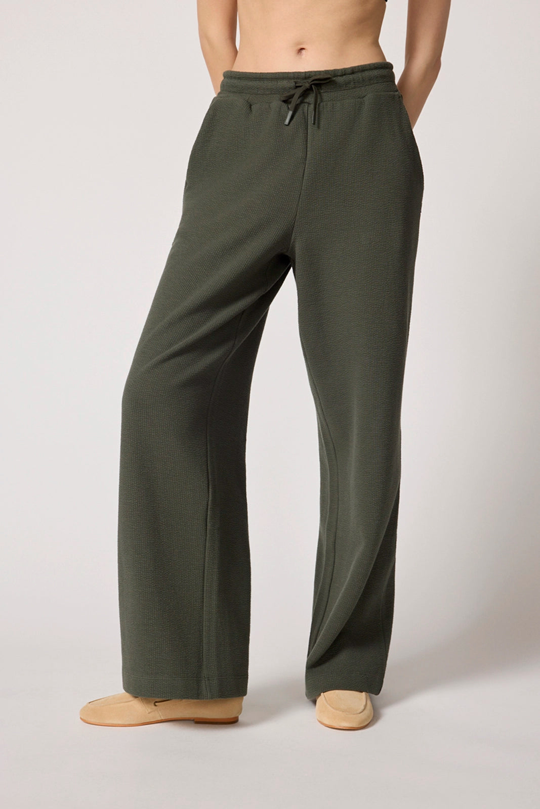 Solace Textured Wide Leg Pant - Kambaba