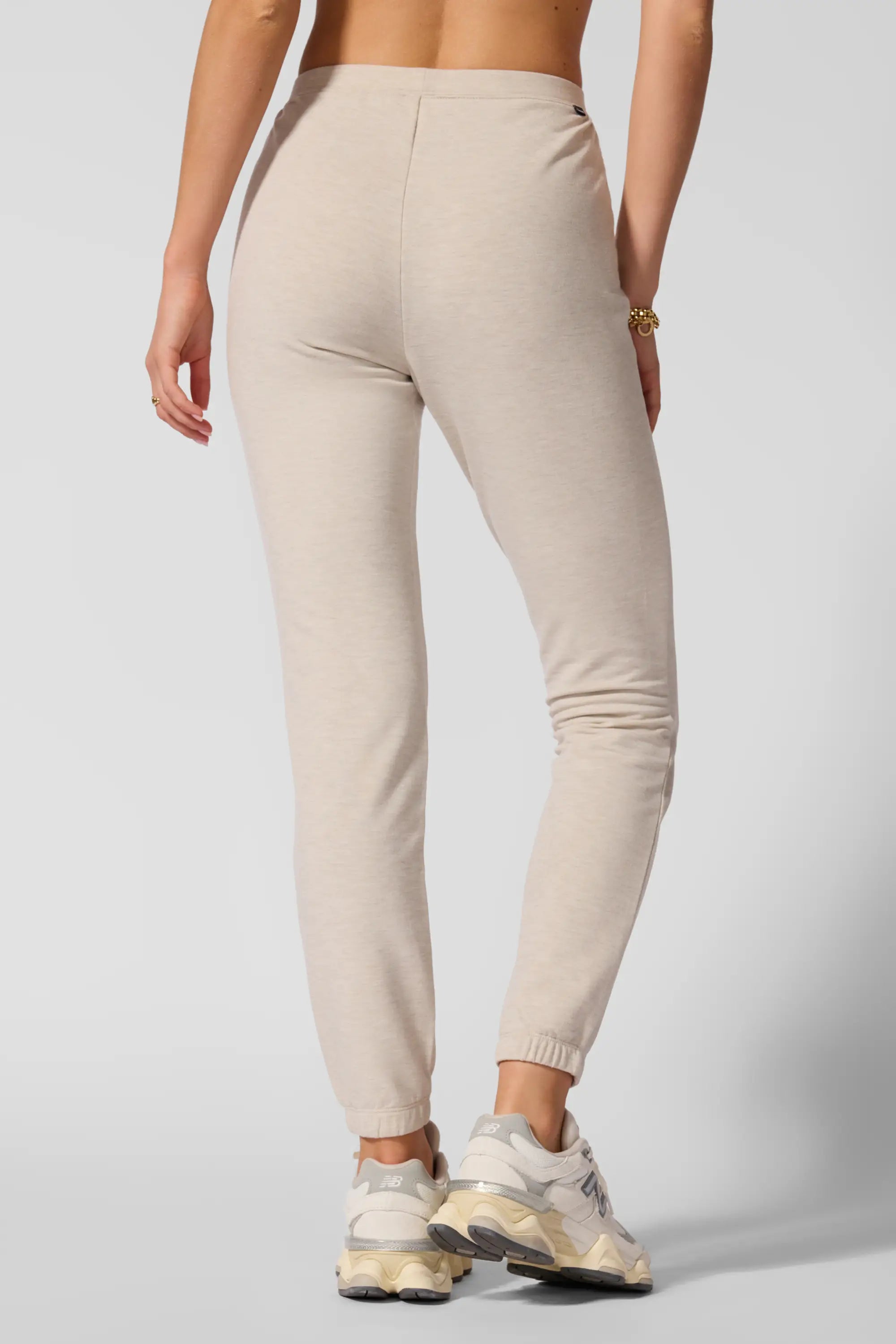Cozy Fleece Slim Jogger - Htr Brown Rice