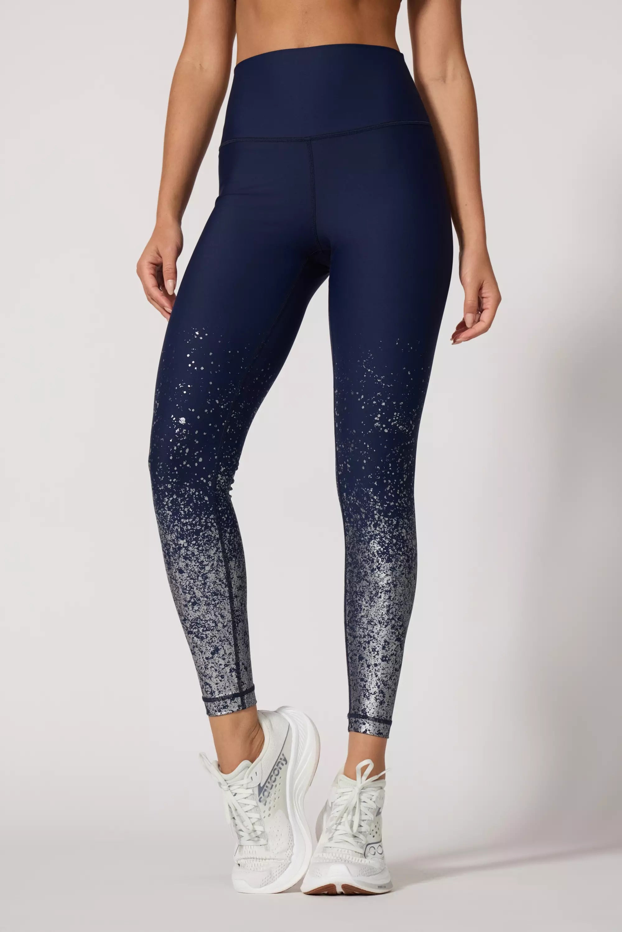 Foil-Print Legging - Deep Navy