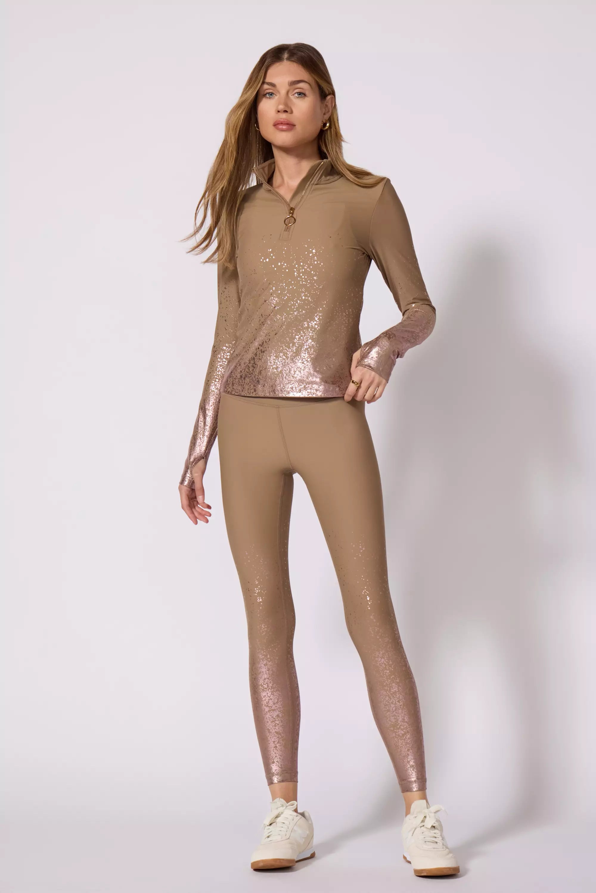 Foil-Print Legging - Caribou