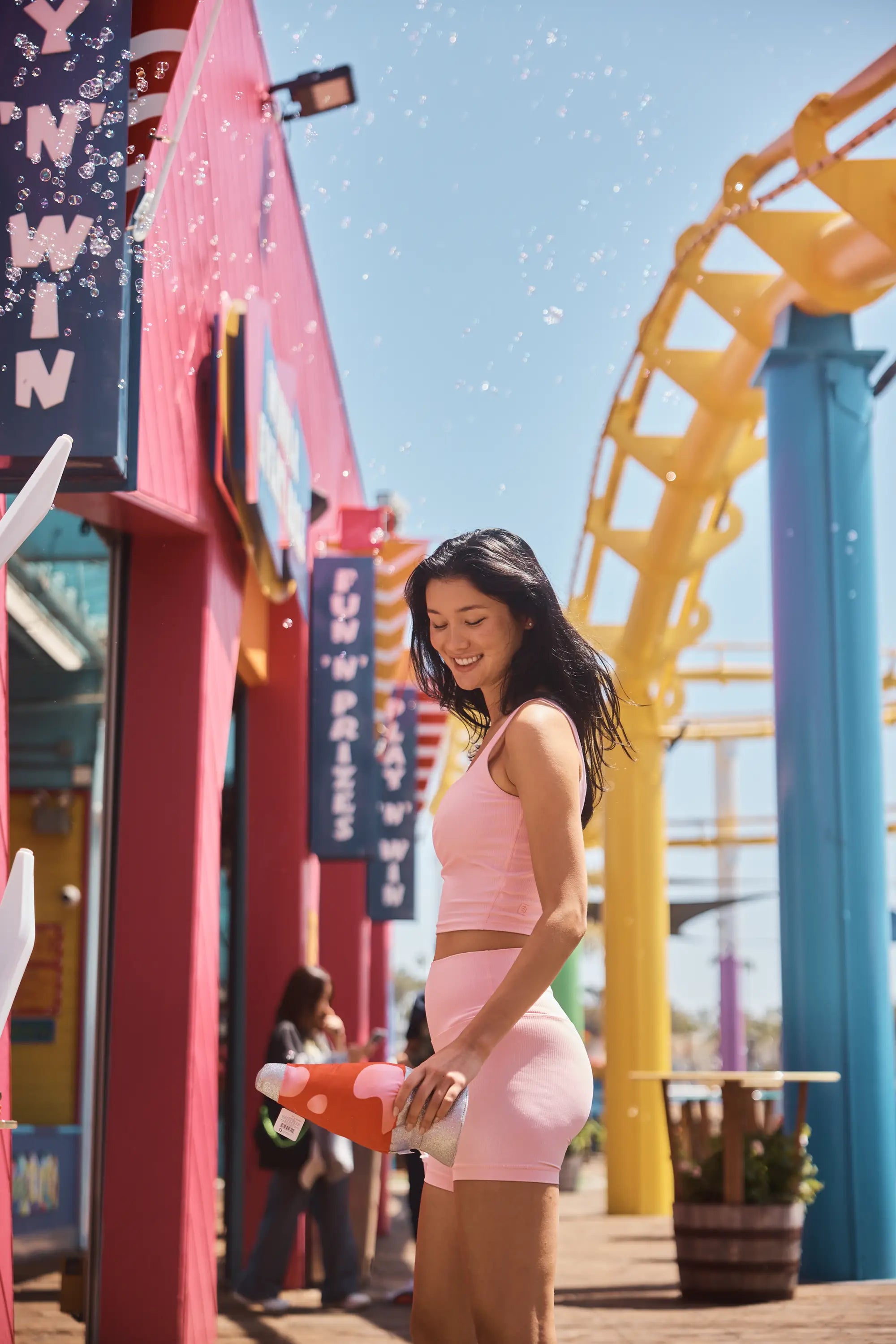 Ribbed Short - Baby Pink