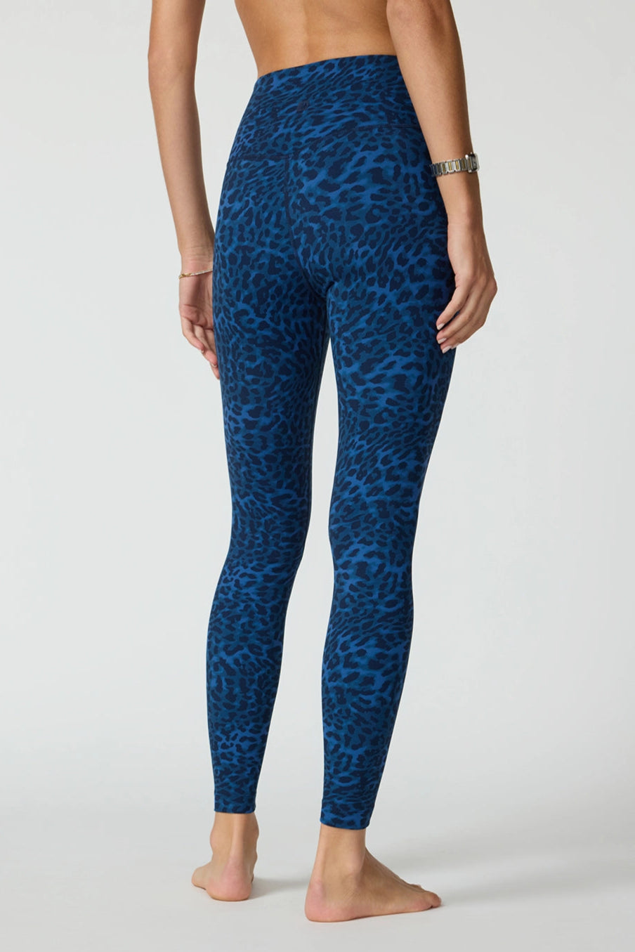Printed Legging - Navy Blazer Leopard