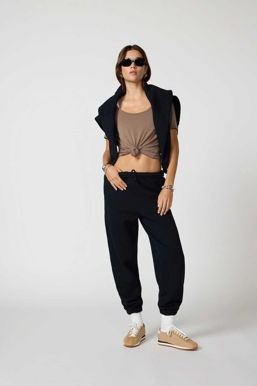 LuxeFleece Boyfriend Sweatpant - Black