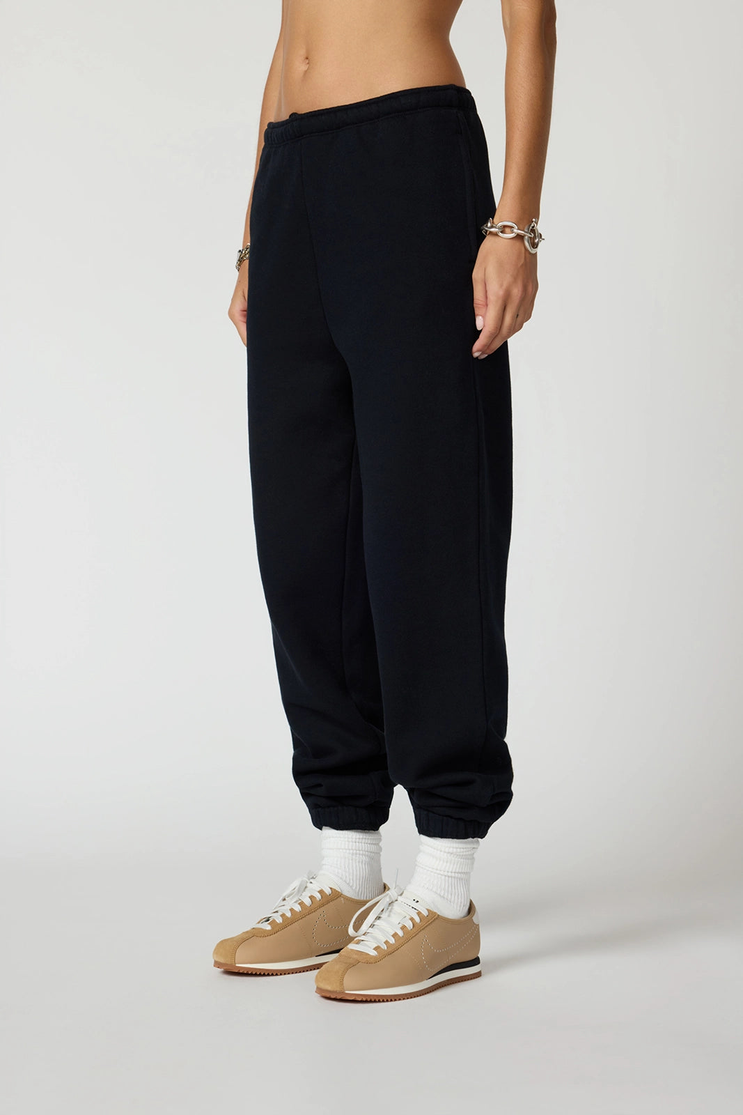 LuxeFleece Boyfriend Sweatpant - Black