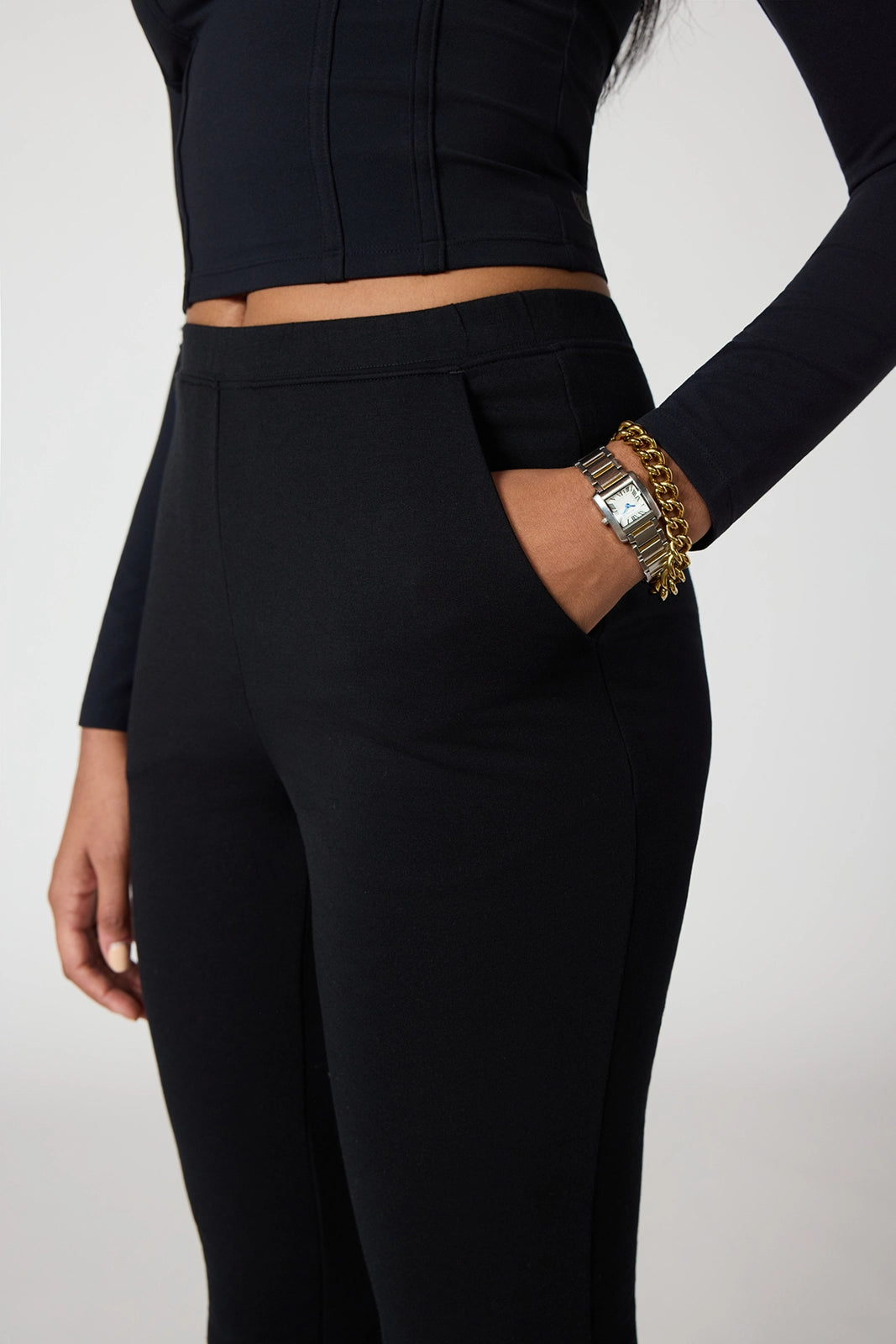 Cozy Fleece Slim Sweatpant - Black