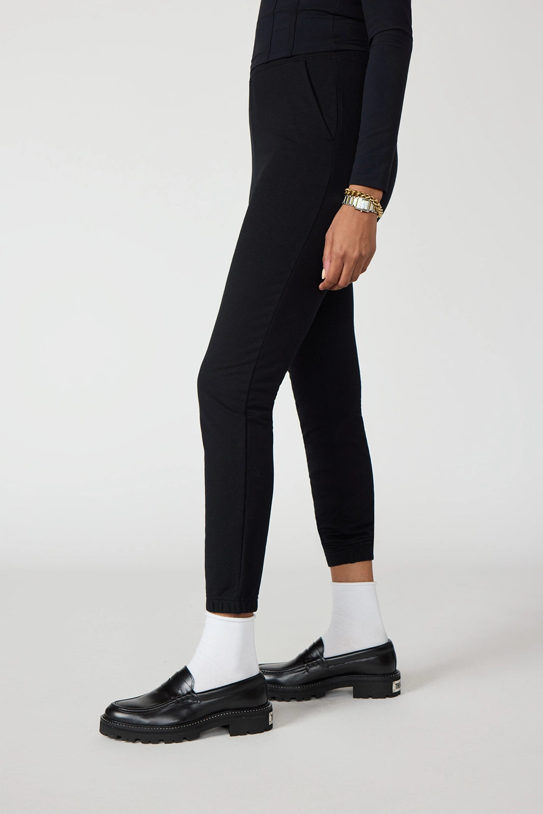 Cozy Fleece Slim Sweatpant - Black