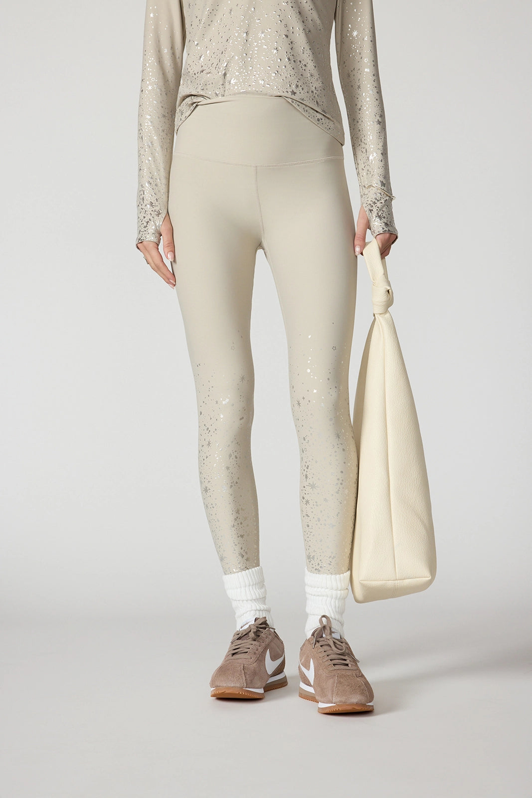 Star Foil Print Legging - Island Fossil