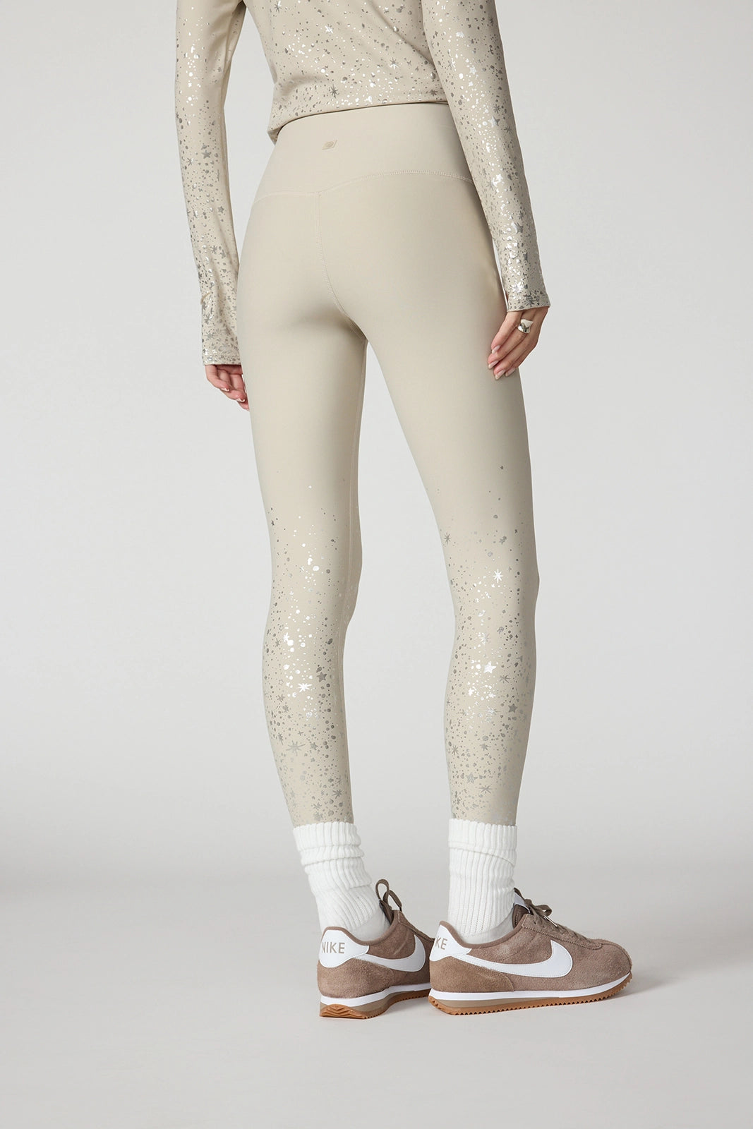 Star Foil Print Legging - Island Fossil