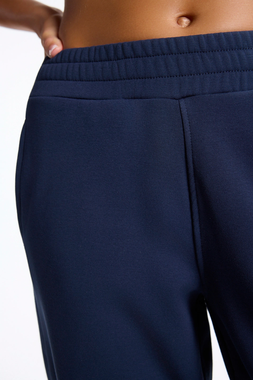 Ultrasoft Fleece Barrel Leg Pant - Navy Blazer