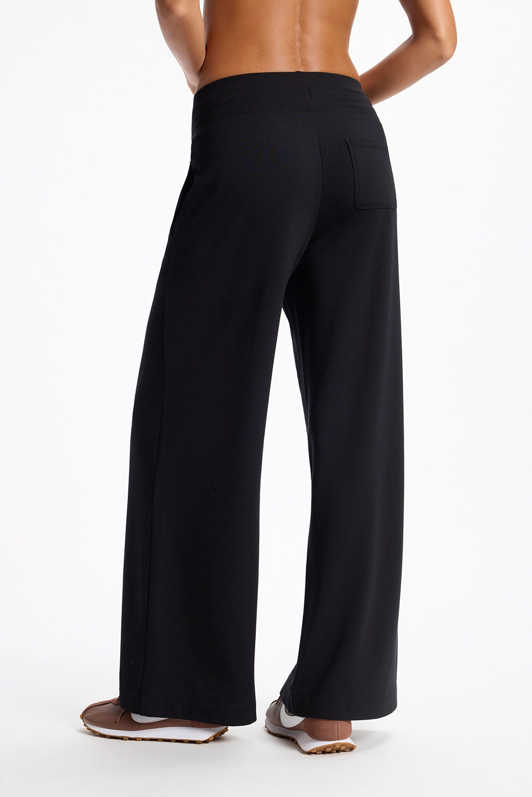 Cozy Fleece Wide Leg Pant - Black