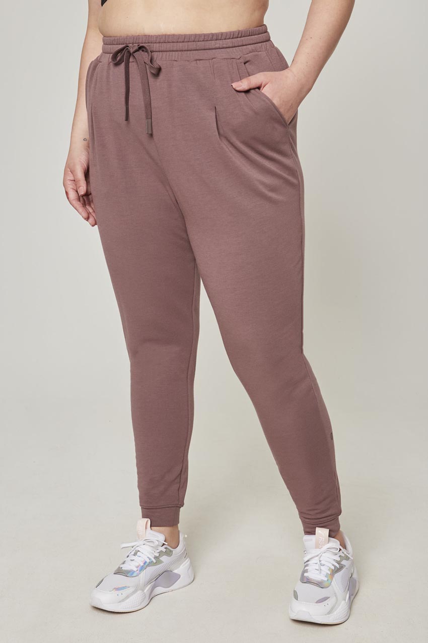 Serene TENCEL™ High-Waisted 26.5" Pleated Jogger