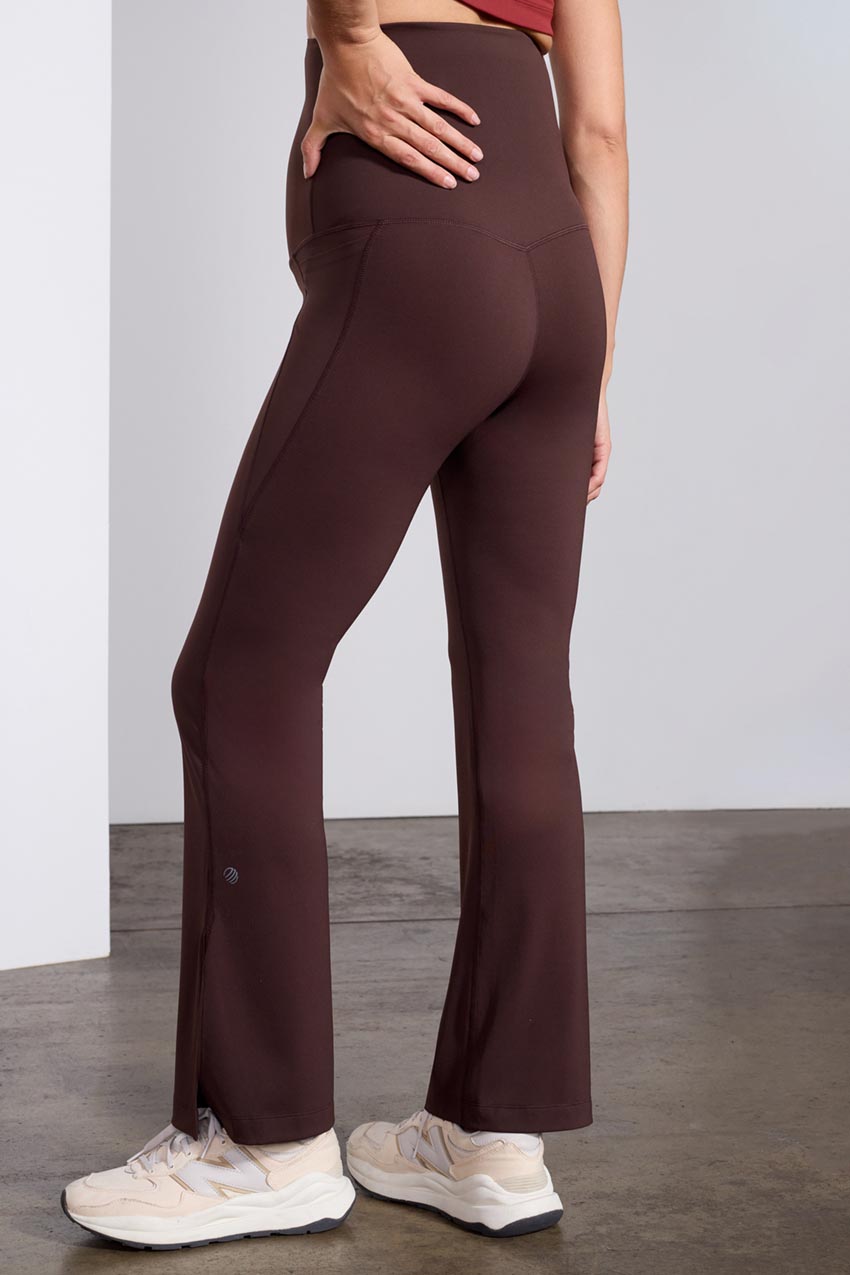 Vital Recycled Nylon Side Slit Maternity Wide Legging 30"