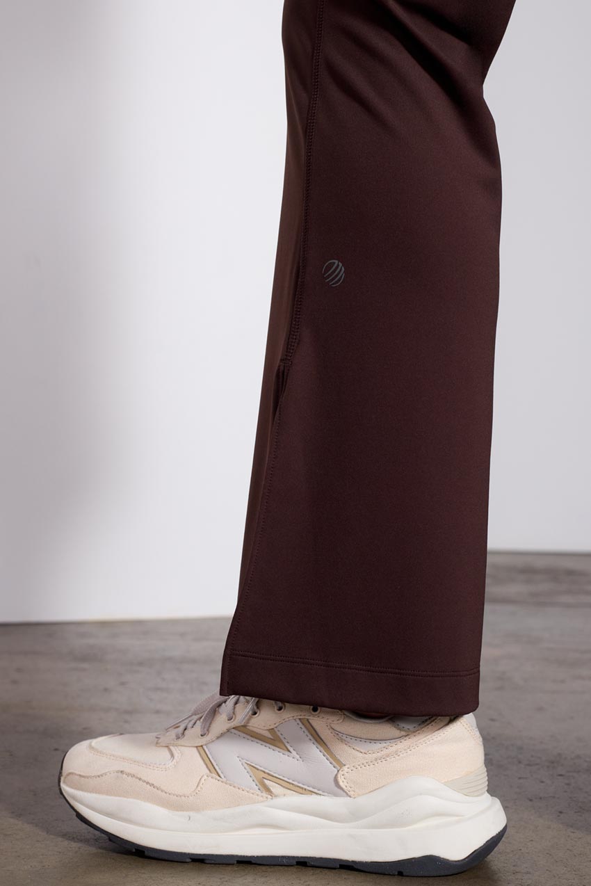 Vital Recycled Nylon Side Slit Maternity Wide Legging 30"