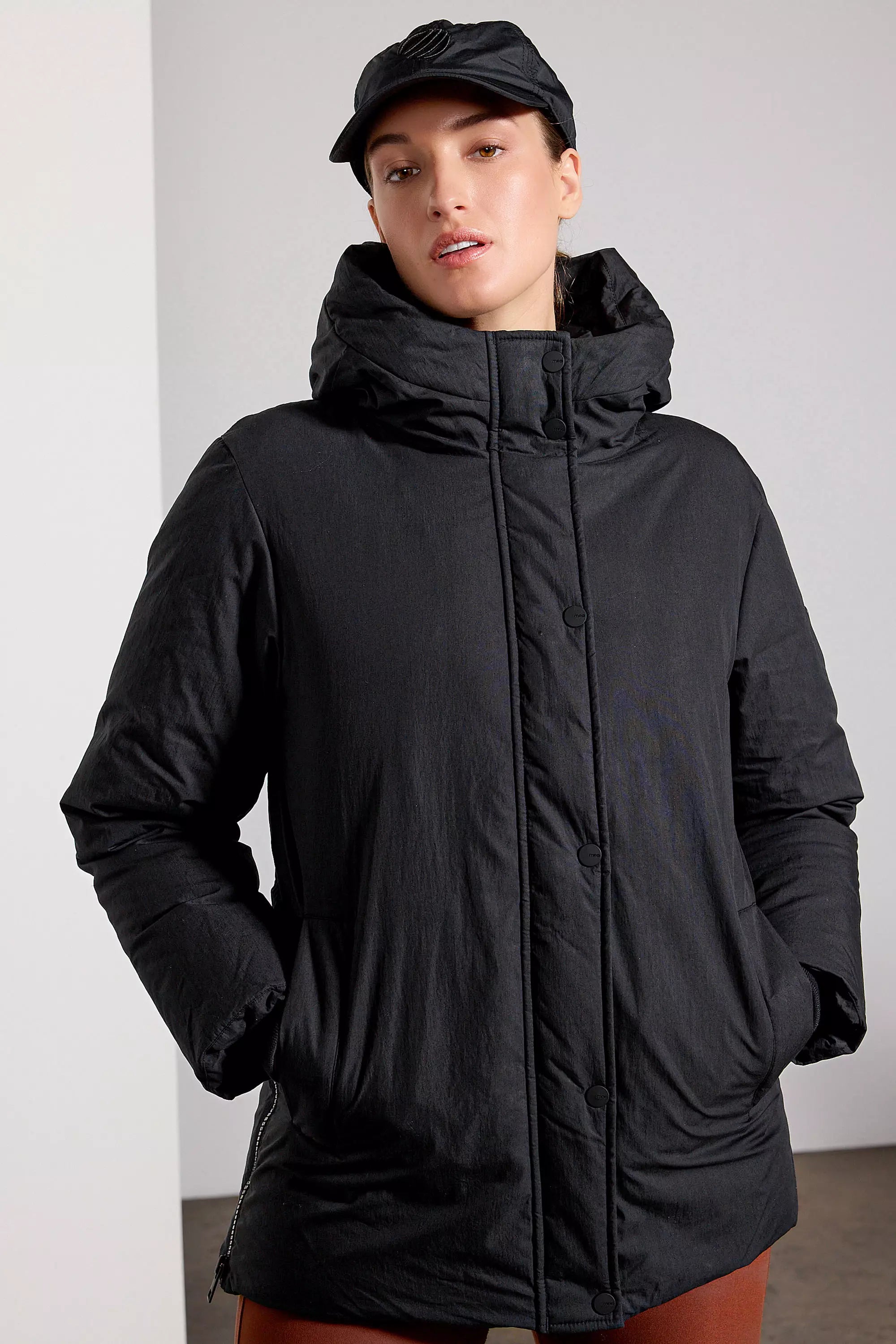 Hip length puffer jacket best sale